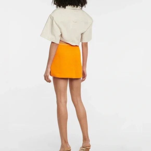 Jacquemus - La Jupe Sorbetto toweling miniskirt size 34 - Picture 2 of 6